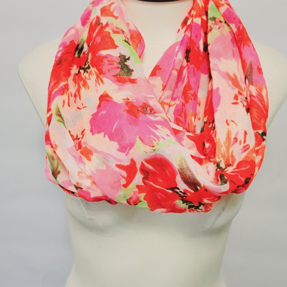Studio Thirty Six floral infinity scarf